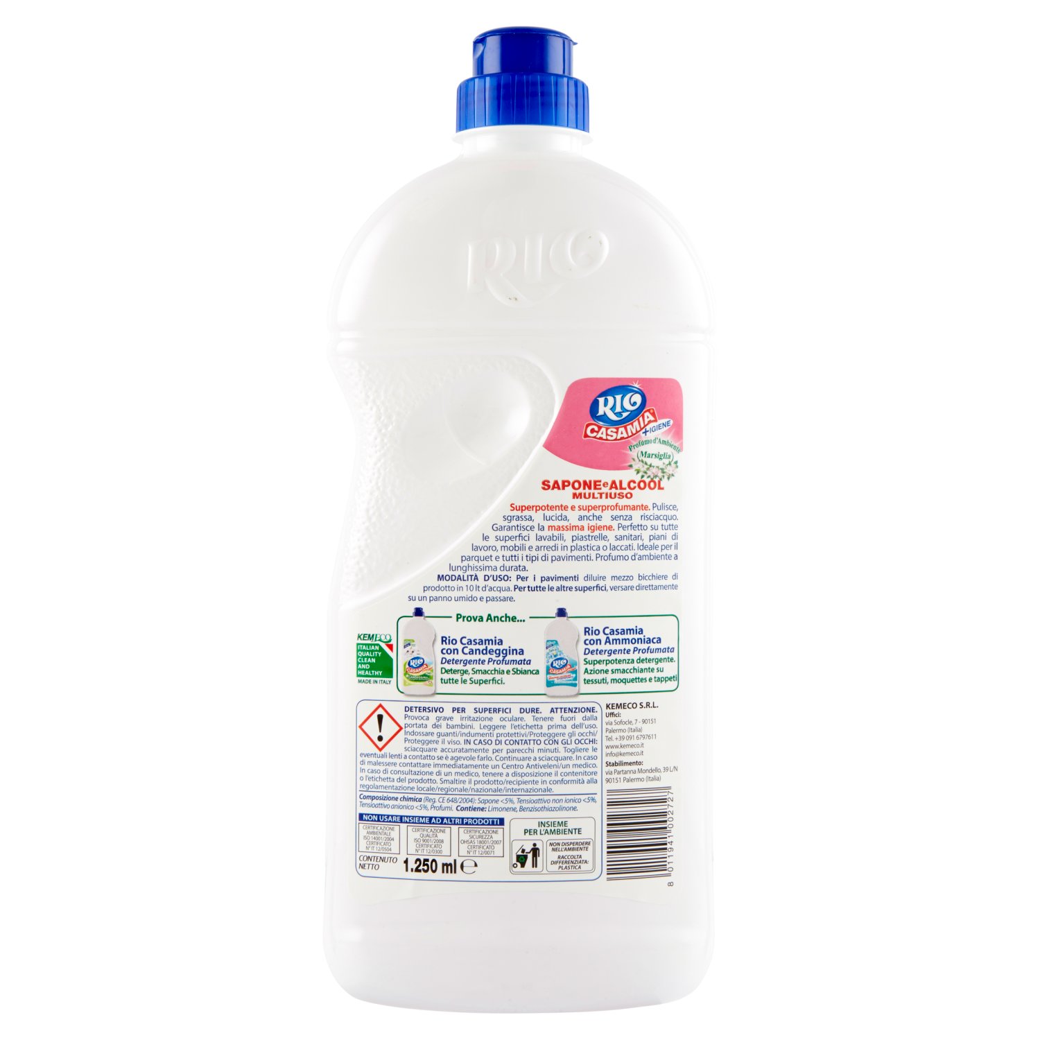 CasaMia Marsiglia, Detergente Pavimenti 1250ml - Pulizia Casa